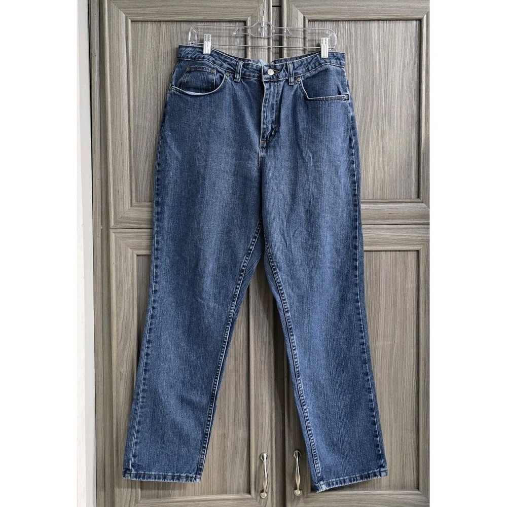 Faded‎ Glory Sz 14 Reg Medium Wash Jeans 5 Pocket Cotton Skinny/Straight